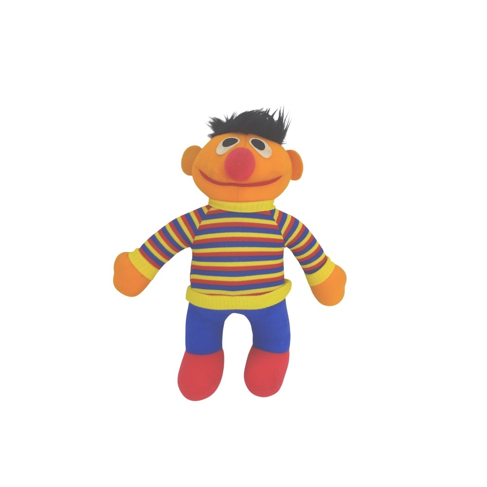 Vintage Hasbro Softies Sesame‎ Street Ernie Plush Toy Stuffed Animal 1980s